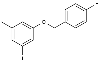1-((4-fluorobenzyl)oxy)-3-iodo-5-methylbenzene Structure