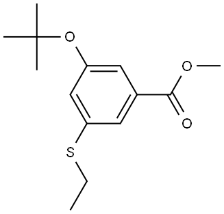 methyl 3-(tert-butoxy)-5-(ethylthio)benzoate 结构式