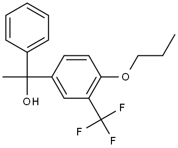 1-phenyl-1-(4-propoxy-3-(trifluoromethyl)phenyl)ethanol 结构式