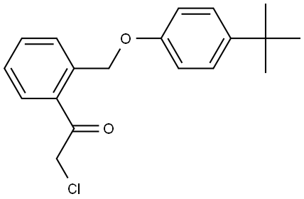 1-(2-((4-(tert-butyl)phenoxy)methyl)phenyl)-2-chloroethanone 结构式