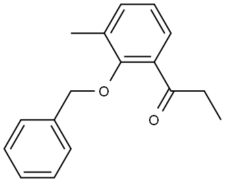 1-(2-(benzyloxy)-3-methylphenyl)propan-1-one 结构式