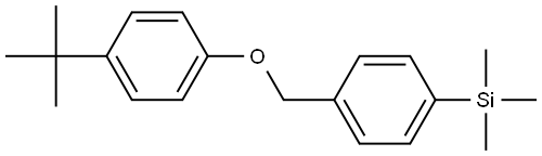 (4-((4-(tert-butyl)phenoxy)methyl)phenyl)trimethylsilane Struktur