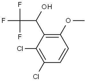 1-(2,3-Dichloro-6-methoxyphenyl)-2,2,2-trifluoroethanol 化学構造式