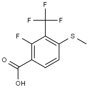 2-fluoro-4-(methylthio)-3-(trifluoromethyl)benzoic acid,3002481-02-6,结构式