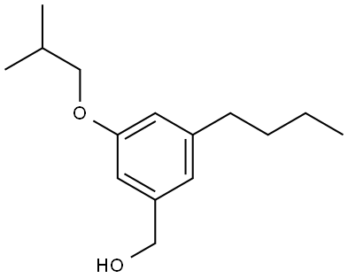 (3-butyl-5-isobutoxyphenyl)methanol Structure