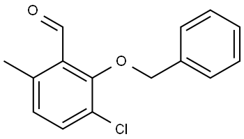 2-(benzyloxy)-3-chloro-6-methylbenzaldehyde,3002482-19-8,结构式