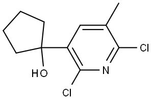 1-(2,6-dichloro-5-methylpyridin-3-yl)cyclopentanol Structure