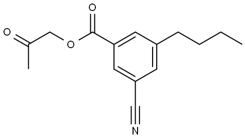2-oxopropyl 3-butyl-5-cyanobenzoate 结构式