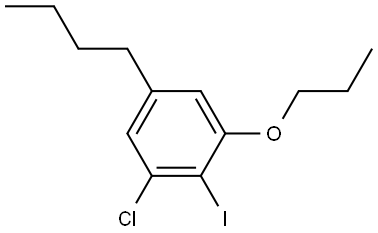 5-butyl-1-chloro-2-iodo-3-propoxybenzene Structure