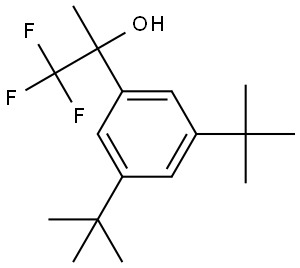 2-(3,5-di-tert-butylphenyl)-1,1,1-trifluoropropan-2-ol Struktur