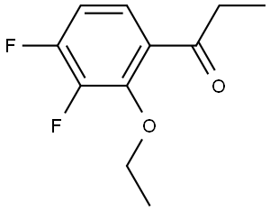 1-(2-ethoxy-3,4-difluorophenyl)propan-1-one 结构式