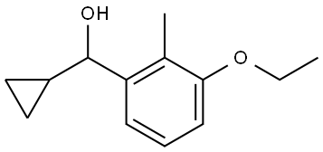cyclopropyl(3-ethoxy-2-methylphenyl)methanol Structure