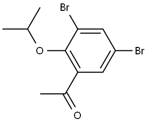 1-(3,5-dibromo-2-isopropoxyphenyl)ethanone 结构式