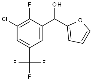 (3-chloro-2-fluoro-5-(trifluoromethyl)phenyl)(furan-2-yl)methanol Structure