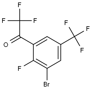 1-(3-bromo-2-fluoro-5-(trifluoromethyl)phenyl)-2,2,2-trifluoroethanone Structure