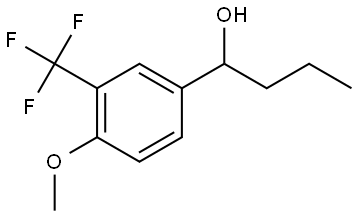 1-(4-methoxy-3-(trifluoromethyl)phenyl)butan-1-ol Structure