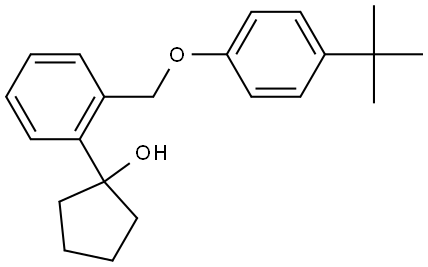 1-(2-((4-(tert-butyl)phenoxy)methyl)phenyl)cyclopentanol Structure