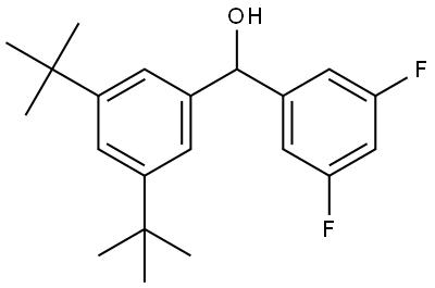 (3,5-di-tert-butylphenyl)(3,5-difluorophenyl)methanol Structure