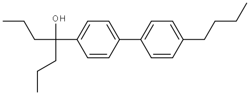 4-(4'-butyl-[1,1'-biphenyl]-4-yl)heptan-4-ol 结构式