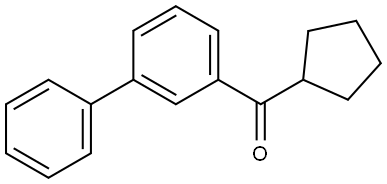 1,1'-biphenyl]-3-yl(cyclopentyl)methanone 结构式