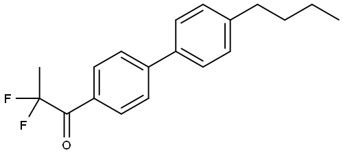 1-(4'-butyl-[1,1'-biphenyl]-4-yl)-2,2-difluoropropan-1-one Structure