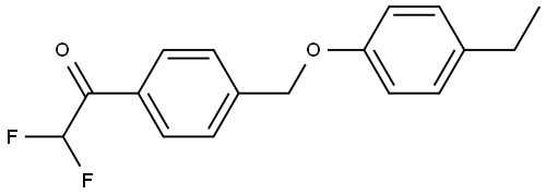 1-(4-((4-ethylphenoxy)methyl)phenyl)-2,2-difluoroethanone Structure