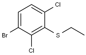 (3-bromo-2,6-dichlorophenyl)(ethyl)sulfane Structure