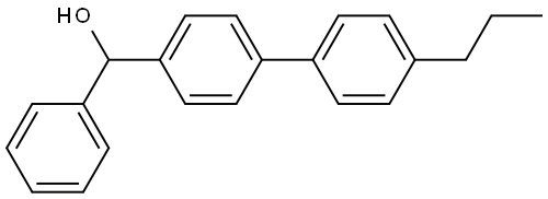 phenyl(4'-propyl-[1,1'-biphenyl]-4-yl)methanol Struktur