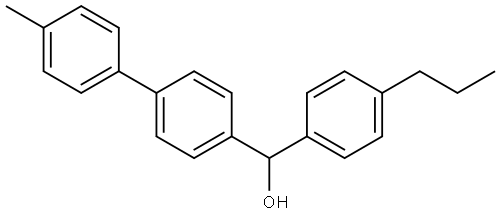 (4'-methyl-[1,1'-biphenyl]-4-yl)(4-propylphenyl)methanol 结构式