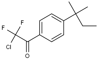 2-chloro-2,2-difluoro-1-(4-(tert-pentyl)phenyl)ethanone Struktur