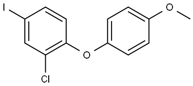 2-chloro-4-iodo-1-(4-methoxyphenoxy)benzene Structure