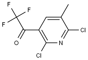 1-(2,6-dichloro-5-methylpyridin-3-yl)-2,2,2-trifluoroethanone Structure