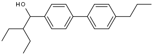 2-ethyl-1-(4'-propyl-[1,1'-biphenyl]-4-yl)butan-1-ol 结构式