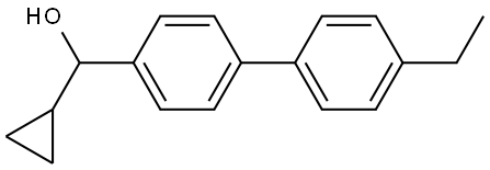 cyclopropyl(4'-ethyl-[1,1'-biphenyl]-4-yl)methanol Structure