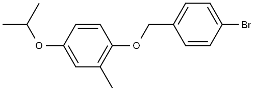 1-((4-bromobenzyl)oxy)-4-isopropoxy-2-methylbenzene Structure