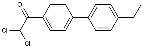 2,2-dichloro-1-(4'-ethyl-[1,1'-biphenyl]-4-yl)ethanone Structure