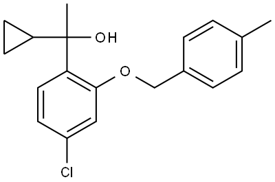 3002491-00-8 1-(4-chloro-2-((4-methylbenzyl)oxy)phenyl)-1-cyclopropylethanol