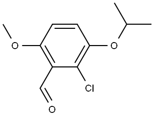 2-chloro-3-isopropoxy-6-methoxybenzaldehyde Structure