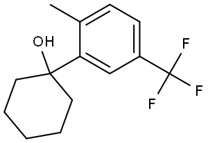 1-(2-methyl-5-(trifluoromethyl)phenyl)cyclohexanol Structure