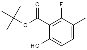tert-butyl 2-fluoro-6-hydroxy-3-methylbenzoate Structure