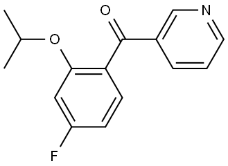 (4-fluoro-2-isopropoxyphenyl)(pyridin-3-yl)methanone 结构式