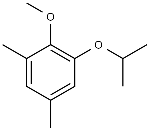 1-isopropoxy-2-methoxy-3,5-dimethylbenzene 结构式