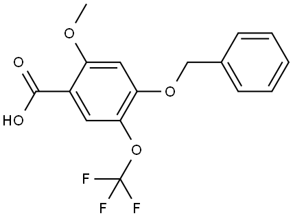 4-(benzyloxy)-2-methoxy-5-(trifluoromethoxy)benzoic acid,3002492-40-9,结构式