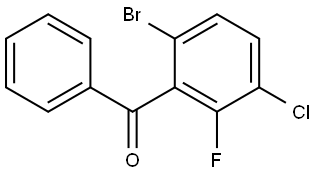 (6-bromo-3-chloro-2-fluorophenyl)(phenyl)methanone Structure