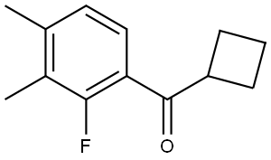 cyclobutyl(2-fluoro-3,4-dimethylphenyl)methanone Struktur