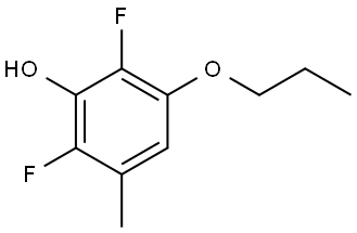 2,6-difluoro-3-methyl-5-propoxyphenol 结构式