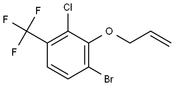 2-(allyloxy)-1-bromo-3-chloro-4-(trifluoromethyl)benzene Structure