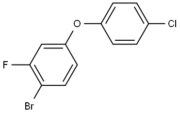 1-bromo-4-(4-chlorophenoxy)-2-fluorobenzene,3002497-77-7,结构式