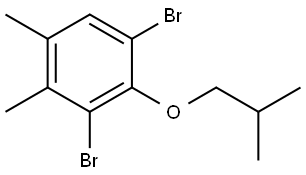 1,3-dibromo-2-isobutoxy-4,5-dimethylbenzene,3002498-90-7,结构式