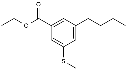 ethyl 3-butyl-5-(methylthio)benzoate,3002499-74-0,结构式
